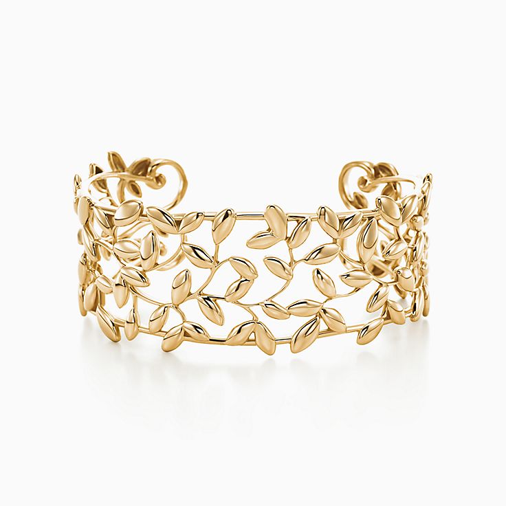 Buy Rose Gold Plated Leaf Patterned Cuff Bracelet Online – The Jewelbox